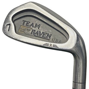 Team Raven USA 7 Iron Weighted Warm-Up And Swing Trainer RH Steel 37" Wrap Grip