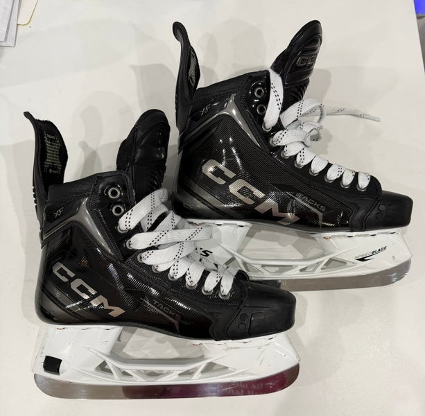 Black/Gray 2024 CCM Tacks XF Hockey Skates Regular Width 8 (Used)