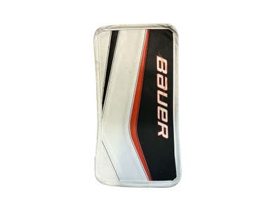 Used Bauer REACTOR 5000 Junior Goalie Blocker Black/Orange/White 11873-S000237211