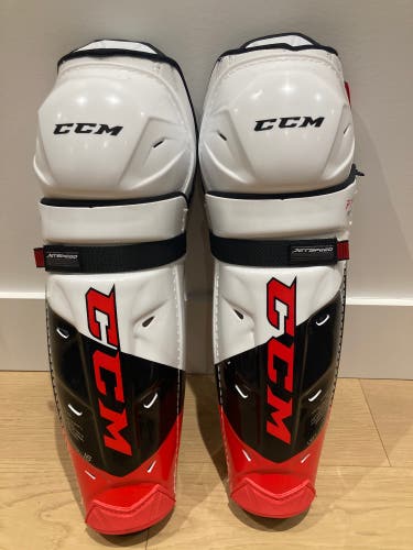 Senior CCM JetSpeed FT4 Pro 16" Shin Pads Pro Stock (New)