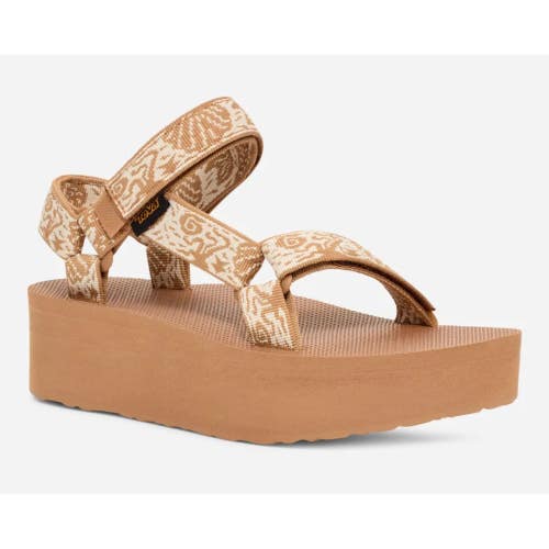 Teva Flatform Universal 1008844-SNZ Sandals Women's US 5B Brown Strappy Hawk2714