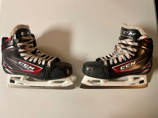 CCM JetSpeed FT480 Hockey Goalie Skates Regular Width Size 6.5 (Used)