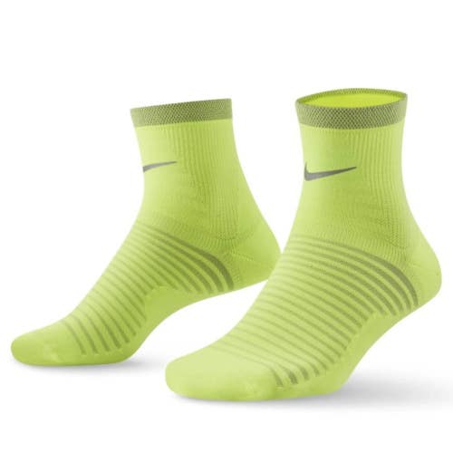 Nike Spark Lightweight Ankle Socks Unisex 9.5-11 Volt Cushioned Running DSGL1110