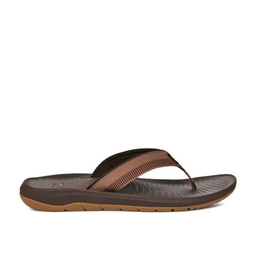 Teva Hurricane 1169492-AVLD Sandals Men's US 12 D Brown Slip On Flip Flop RG284