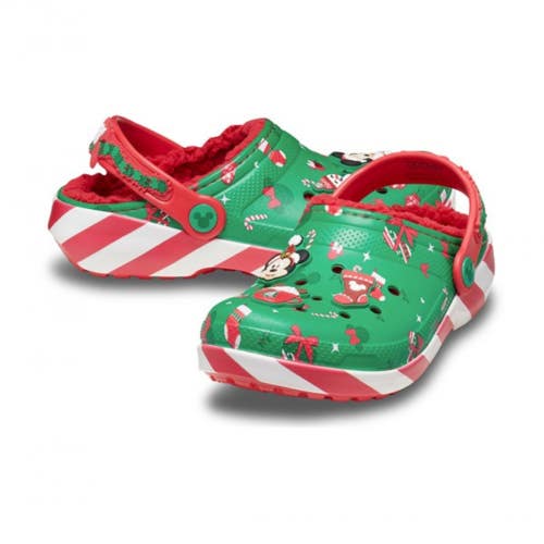 Crocs Classic 210814-90H Clog Kids Green Mickey Mouse Comfort Shoes JAX1243