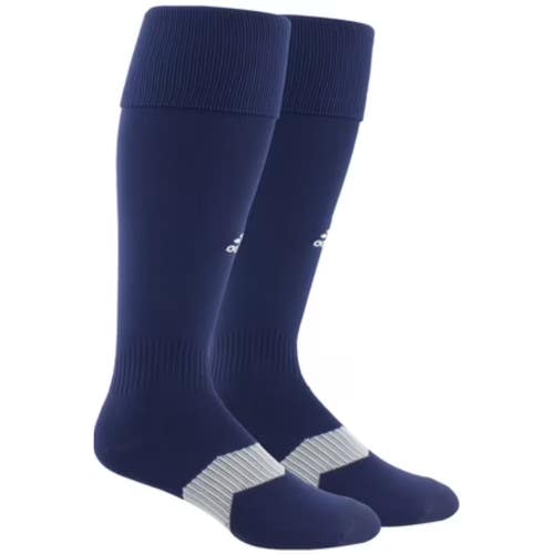 Adidas Metro Soccer Socks Men's Large Blue Stretch Ribbed Over-the-Calf DSGL1112