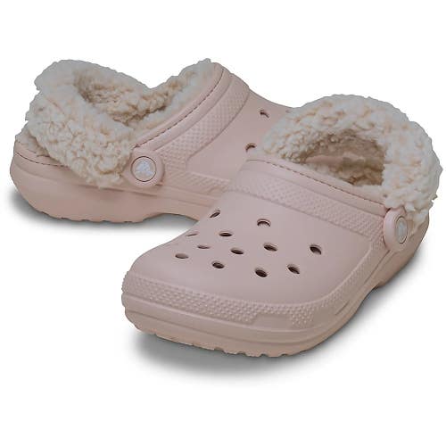 Crocs Classic 211396-6UR Clogs Men's 9 Quartz Fleece Lined Slip On Shoes JAX1205