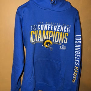 Fanatics NFL Football Los Angeles Rams NFC Conference Champions Hoodie Men’s Size Medium.