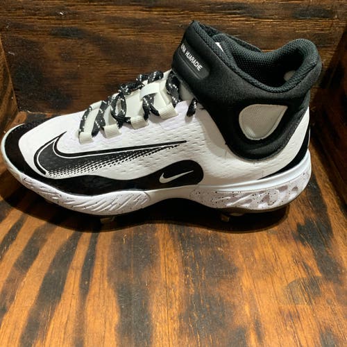Nike Alpha Huarache Elite 4 Mid Metal Baseball Cleats FD2744-101 Mens Size 7.5
