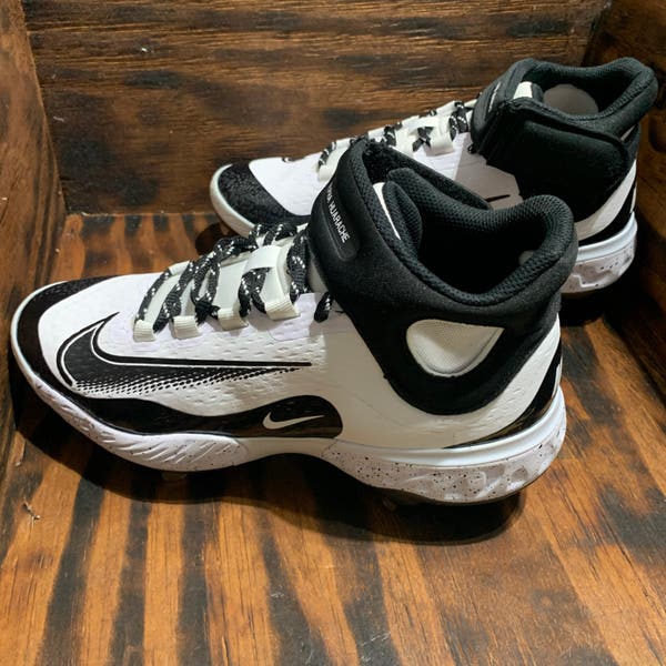 Nike Alpha Huarache Elite 4 Mid White Black Baseball Cleats FD2744-107 Men\'s 7.5 s-l400.jpg main image 4