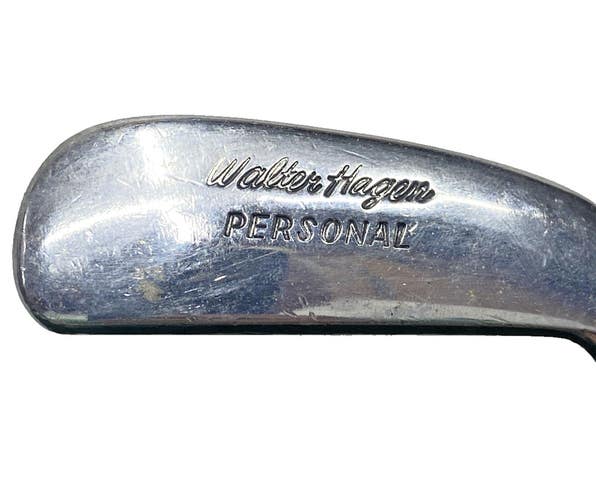 Walter Hagen Personal Long Hosel Blade Putter RH Fluted Steel 34" Vintage Grip