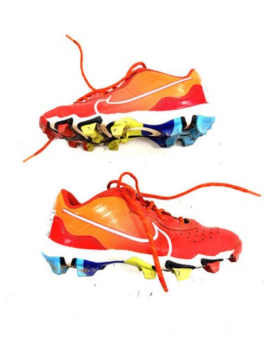 Used Nike FASTFLEX BB/SB Cleats Red Junior 04 11860-S000307294