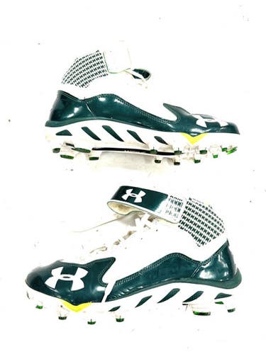 Used Under Armour Adult FB Cleats White Senior 10 11860-S000307283