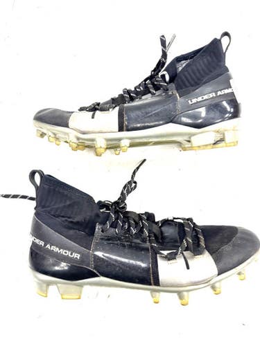 Used Under Armour Adult FB Cleats Black Senior 10 11860-S000307280