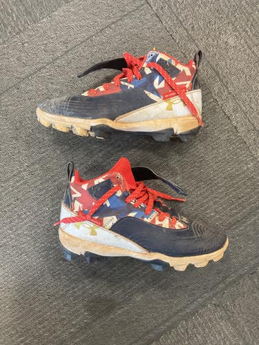 Used Under Armour BH CLEATS BB/SB Cleats Navy Blue Junior 02 11614-S000234629