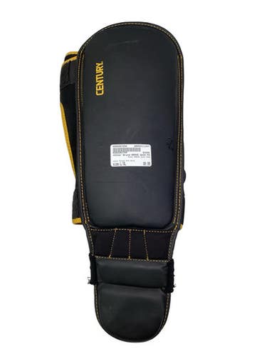 Used BRAVE SHIN PADS Martial Arts Shin Pads Black And Gold L/XL 11347-S000267258