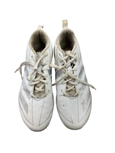Used Adidas ADIZERO Adult FB Cleats White Senior 11 11613-S000180448