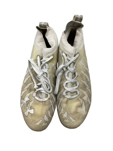 Used Under Armour SPOTLIGHT Soccer Cleats White Senior 11.5 11613-S000180446