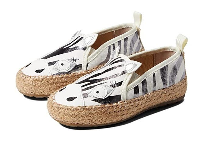 EMU Australia Zebra Nest K12675-153 Sneaker Kids 9 Coconut Slip On Shoes JOBB232