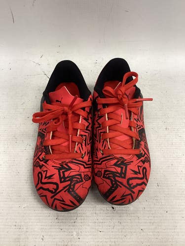 Used Puma Soccer Cleats Red And Black Youth 12.0 11851-S000045629