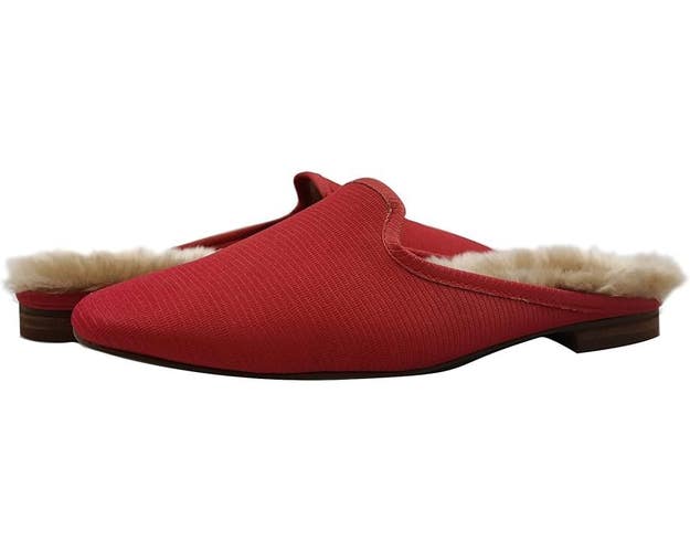 Faryl by Farylrobin Moka Flats Women's 6 Red Square Toe Comfort Slip On JOBB138