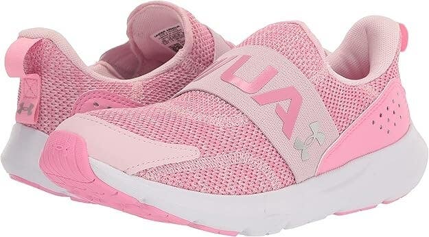 Under Armour Surge 3 Slip 3026531 Sneakers Girls 5.5 Pink Running Shoes JOBB049