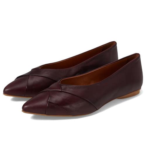 Miz Mooz Josefine Flat Women's US 9.5-10 Wine Leather Pointed Toe Slip-On NCZ365