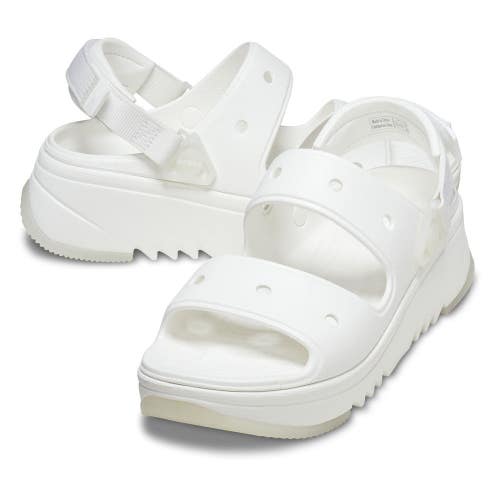 Crocs Classic Hiker Xscape 208181-100 Sandals Men's 11 M White Round Toe NCZ337