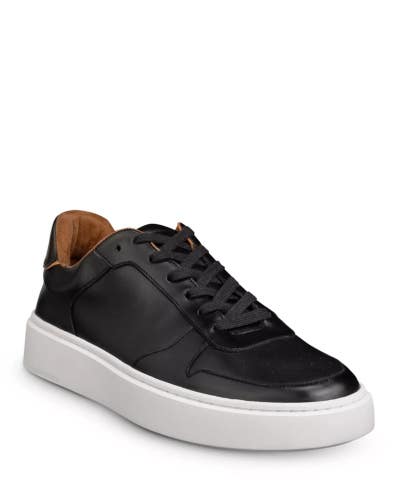 Allen Edmonds Owen Venetian Sneaker Men's 8 Black Leather Platform Shoes NCZ364