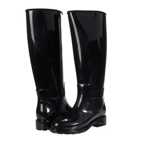 CASTANER Nella 022159-2003 Women's US 6.5 Black Round Toe Mid-Calf Boots NCZ380