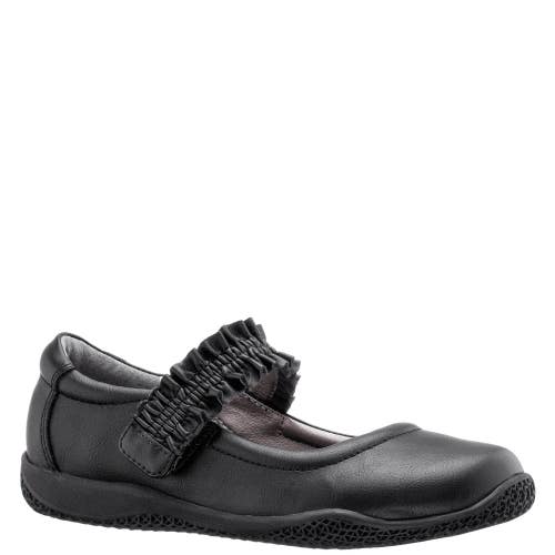 Nina Lindzee Flats Girls US 4 Black Faux Leather Memory Foam Mary Janes JOBB038