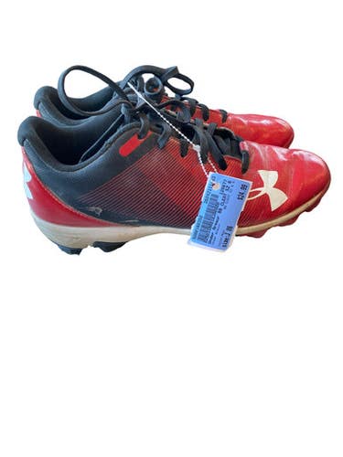 Used Under Armour BB CLEAT SZ 6.5 BB/SB Cleats Red Junior 06 11883-S000160350