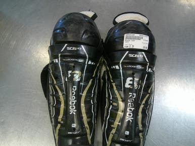 Used Reebok SC87 Youth Shin Guards Black 11" 11339-S000201089