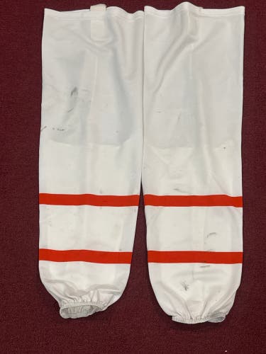Lehigh Valley Phantoms White Senior XL Socks Pro Stocks