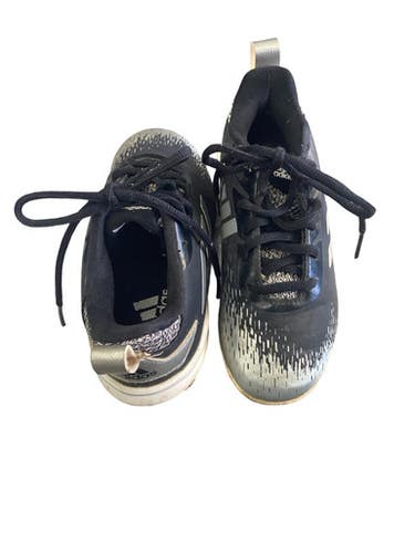Used Adidas ADIDAS BASEBALL CLEATS BB/SB Cleats Black And Grey Youth 12.0 11760-S000090664