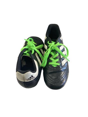 Used Adidas Soccer Cleats Black And Neon Green Junior 01 11760-S000090660