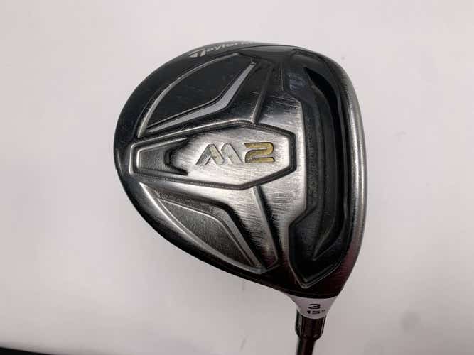 TaylorMade M2 3 Fairway Wood 15* REAX 65g Stiff Graphite Mens RH Midsize Grip