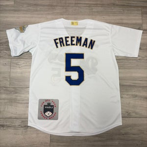 M Dodgers Gold Collection 2025 Freeman white Jersey