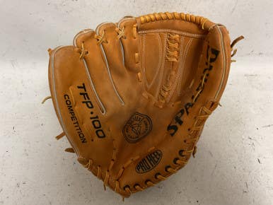 Used Spalding TFP-100 42-3218 BB/SB Glove LH Throw Brown 14" 11855-S000202005
