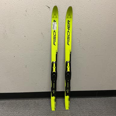 Used Fischer SPRINT CROWN Boys XC Ski/Binding Optic Yellow 100 cm 11855-S000201974