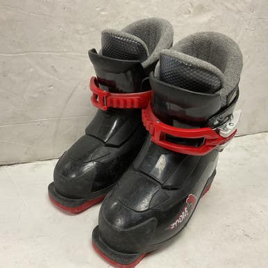Used Alpina ZOOM Boys DH Ski Boot Black And Red 185 MP - Y12 11855-S000201973