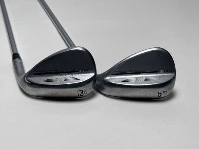 Titleist Vokey SM9 Tour Chrome Wedge Set 56* 10 60* 10 6.5 X-Stiff Steel RH