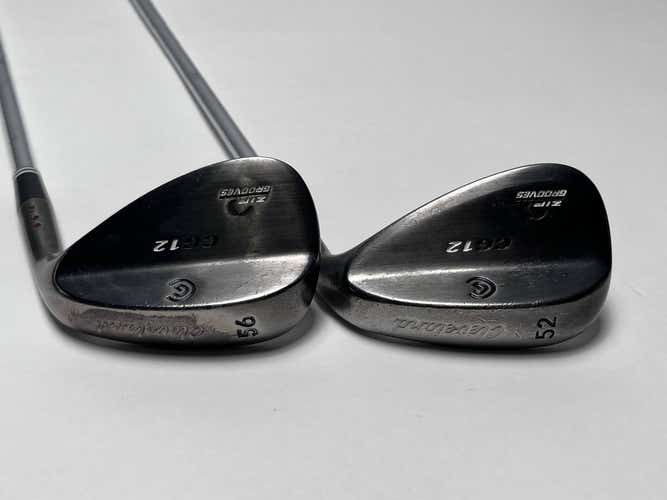 Cleveland CG12 Black Pearl Wedge Set 52* 10 56* 14  Wedge Steel Mens RH