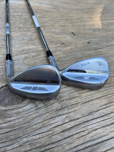 Titleist Vokey SM10 Tour Chrome 54/10 & 58/10 Wedges. BV Vokey Shafts