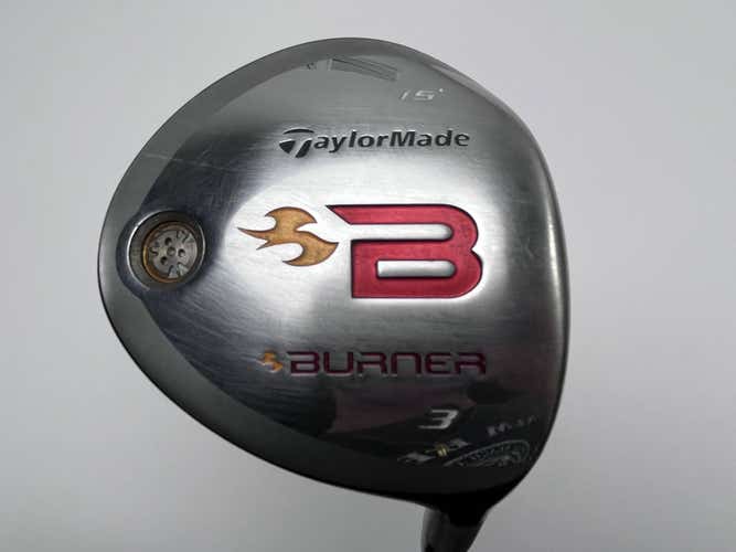 TaylorMade Burner 2008 3 Fairway Wood 15* REAX 49g Stiff Graphite Mens RH