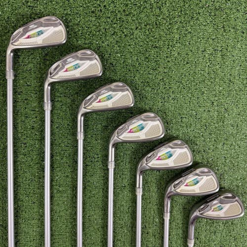 Cobra AMP Cell Silver Iron Set 5-PW SW Womens Ladies Flex Left Handed +1/2 Long
