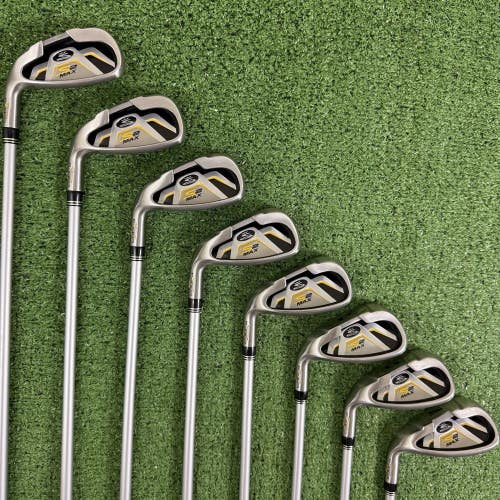 Cobra S2 Max Iron Set 5-PW GW SW Senior Lite Aldila DVS Left Handed +1/2 Long