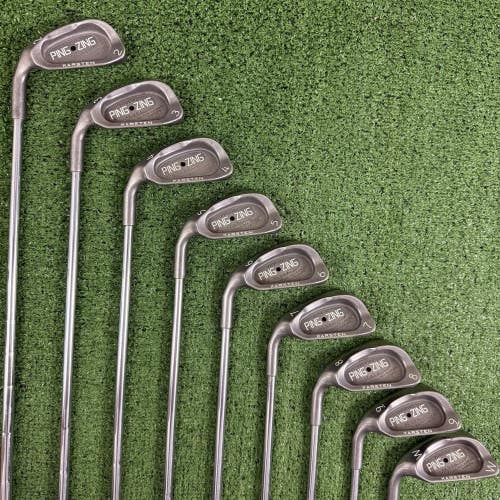READ Ping Zing Black Dot Iron Set 2-PW Steel Stiff Flex Karsten Left Handed