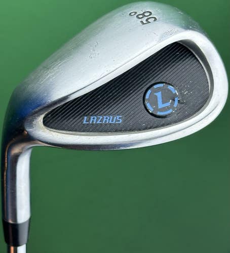 Lazrus Golf LEFT Handed Wide Sole Lob LW Wedge 58* Steel Wedge Flex LH