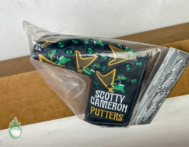 New Scotty Cameron 2024 St. Patrick's Day Dueling Harps Putter Blade Headcover